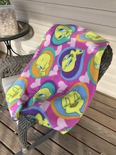 Vintage Looney Tunes Tweety Bird Fleece Throw Blanket 43 X 57 Fun Child Bedding