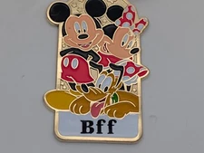 Walt Disney World Mickey Minnie Pluto "BFF" Keychain Accessory