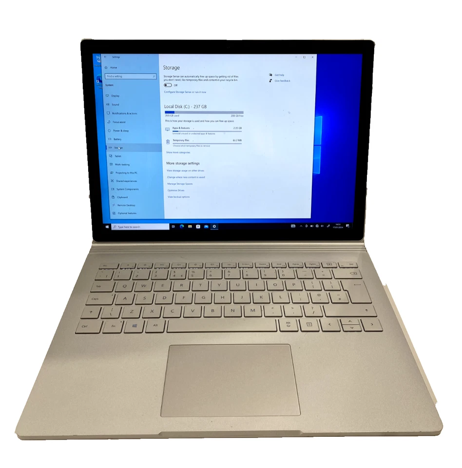 Microsoft Surface Book 2 i5-7300U 2.6GHz 8GB 256GB SSD Win 10 Pro - Image 3 of 4
