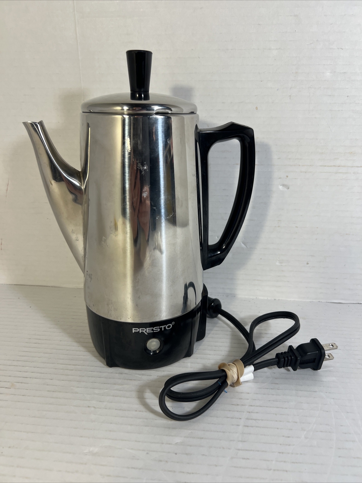 Presto Electric Coffee 2 6 Cup Percolator Pot Model 0282202 W/ Cord