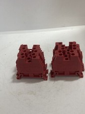 ALLEN BRADLEY 1492-W4-RE TERMINAL BLOCKS RED 600V LOT OF 10 NNB