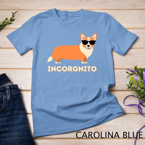Incorgnito - Divertida Galesa Corgi Dueño Perro Amante Camiseta Unisex - Imagen 3 de 15