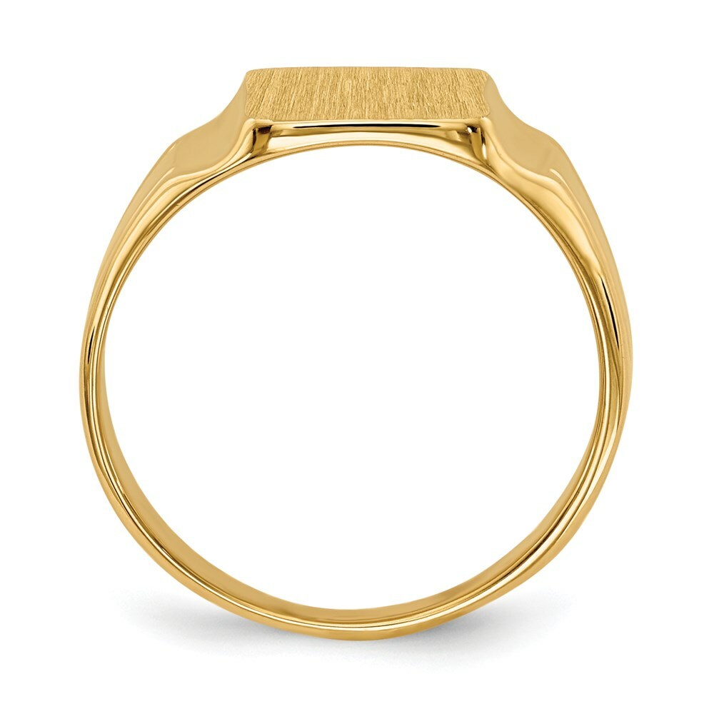Naho Kamada 5LINE RING 12号 純金 Real 14kt Yellow Gold 7.5x9mm Closed Back Signet Ring S:5 | eBay