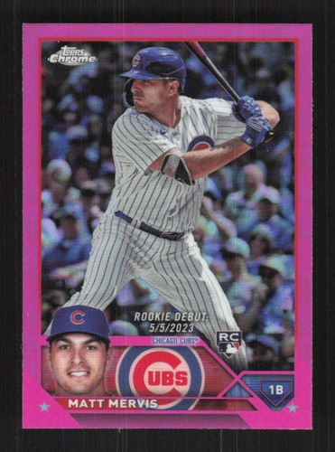 Matt Mervis 2023 Topps Chrome Update Pink Chicago Cubs #USC44