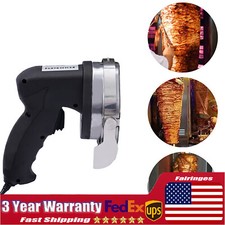 Electric Kebab Cutter Slicer Meat Knife Doner Gyros Shawarma Cutting Machine USA