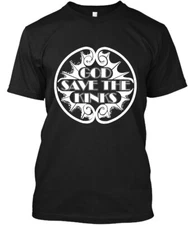 HOT New Popular! God Save The Kinks Graphic Vintage Retro Classic Logo T-Shirt S