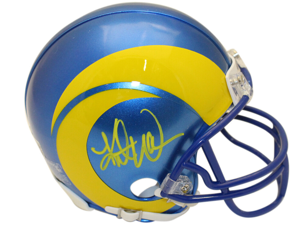 Kurt Warner Autographed Signed St Louis Rams Vsr4 Mini Helmet Beckett 