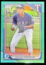 2024 Bowman Chrome #BCP-159 Yolfran Castillo Green Refractor 048/125