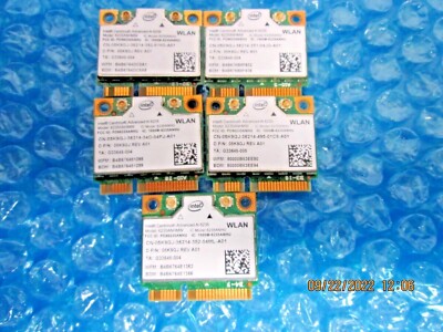 LOT OF 5 Intel Centrino Advanced-N 6235 6235ANHMW  Wireless Card 05K9GJ 5K9GJ