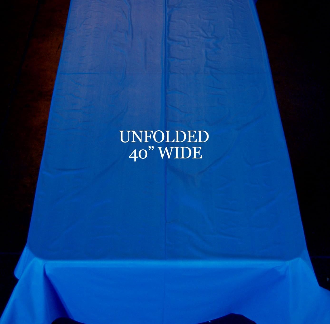 , Aqua Plastic Table Cover Roll - 40In X 100 Feet Heavy Duty Plastic Banquet Tab