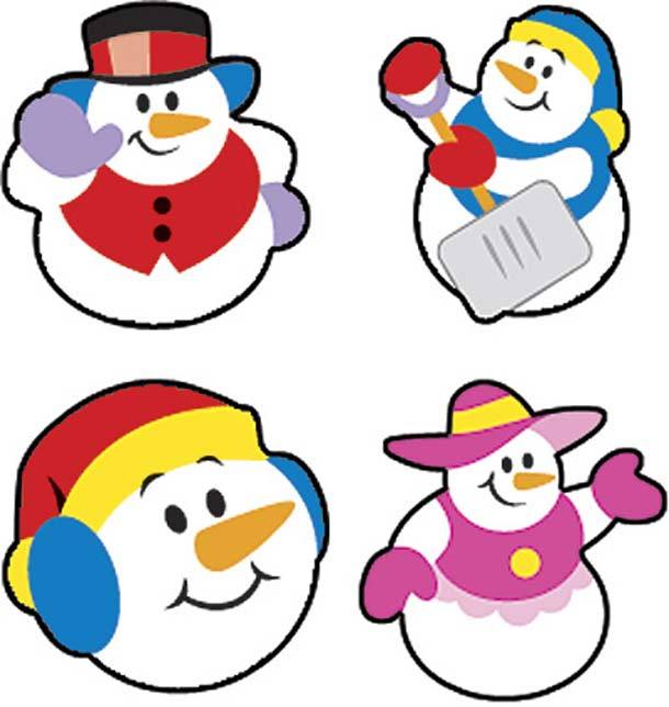 800 Super Snow Friends supershapes Snowman reward stickers