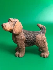 United Design Stone Critters Beagle Signed "rc" Dog Figurine