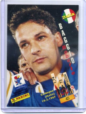 PANINI WORLD CUP FRANCE 98 No.45 ROBERTO BAGGIO ITALY | eBay