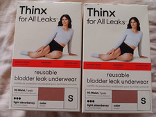 Thinx For All Leaks Sz S Reusable Bladder Leak Underwear Lot Nude Color Hi-Waist