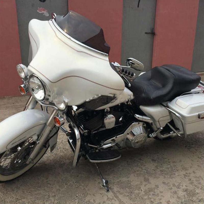 6" Wave Windshield Windscreen For Harley FLHT FLHTC FLHX Touring 9613