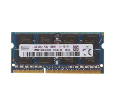 8GB RAM SK Hynix 2RX8 PC3L-12800S DDR3L 1600 Mhz 1.35V NON-ECC Laptop-Speicher