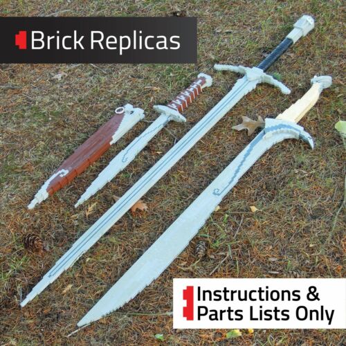 Custom Instructions: Tolkien Swords, Lord of the Rings Hobbit for LEGO Bricks - Picture 1 of 1