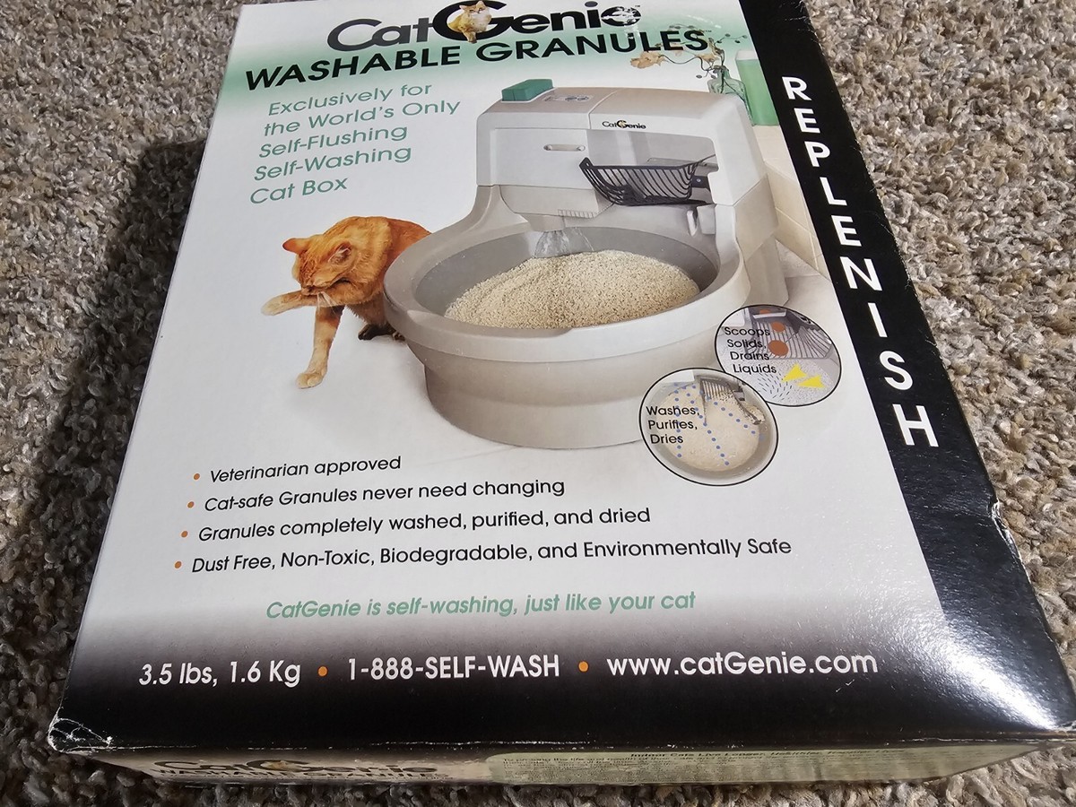Catgenie Self Washing Cat Litter Box Self Flushing Cat Genie