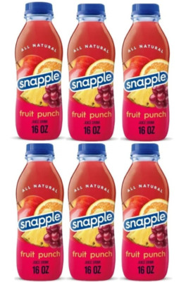 Snapple , Fruit Punch ,6 Pack / 16 fl oz