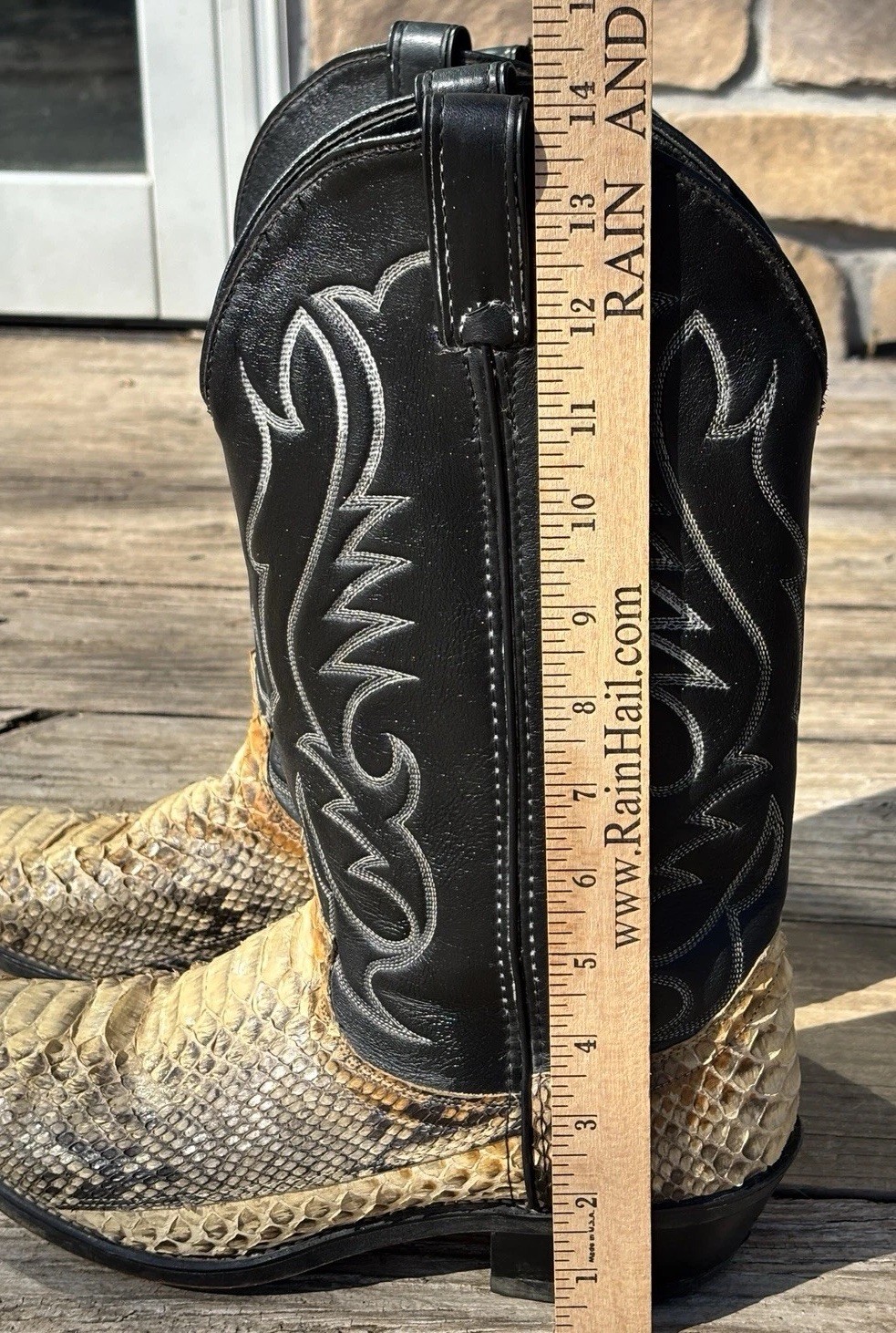 Laredo 6730 Mens 10EE Genuine Python Snakeskin Bo… - image 17