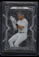 Josh Lowe 2022 Panini Chronicles #15 Obsidian Rookie Tampa Bay Rays