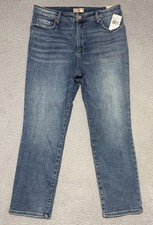 NEW Kut from the Kloth Reese Fab Ab Ankle Straight Leg High Rise Jeans Womens 14