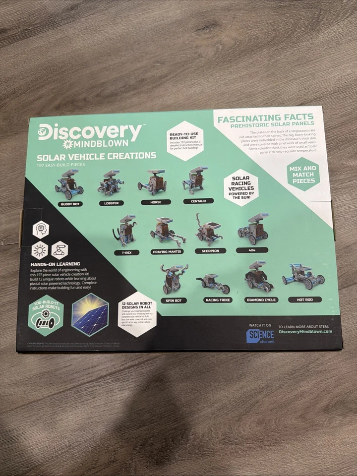 NEW Discovery #Mindblown "Solar Vehicle Creations" Kit w 197 Easy-Build Pieces - Image 2 of 2