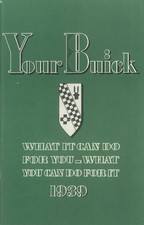 1939 Buick All Models Owners Manual