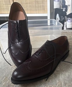 Allen Edmond Chester Wingtip sz 8.5D Allen Edmonds Chester Size 8.5 D Burgundy Leather Oxford  main image 3