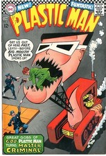 Plastic Man  4  FINE  June 1967  Carmine Infantino cover A. Drake story