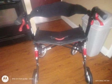 2025 Vocic Z21 Rollator Walker For Seniors Ergonomic Arc Seat Adjustable 330 Lbs