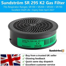 Sundstrom SR295 K2 GAS FILTER PPE for SR100 SR200 SR700 mask respirator Exp:2027