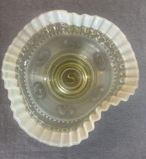 Vaseline Glass 9” Bowl