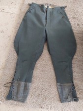 Spodnie botki bryczesy Wehrmacht spodnie mundurowe regulowane, do sznurowania, oryginalne II wojna światowa