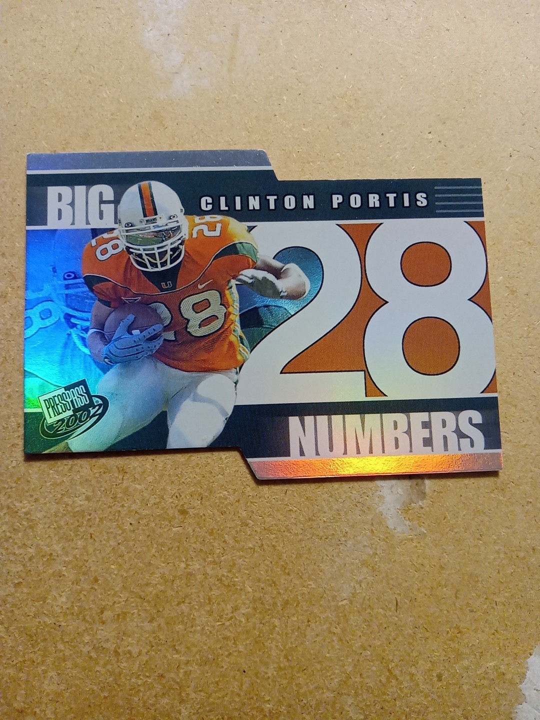 Clinton Portis Press Pass Big Numbers #BN13 Base