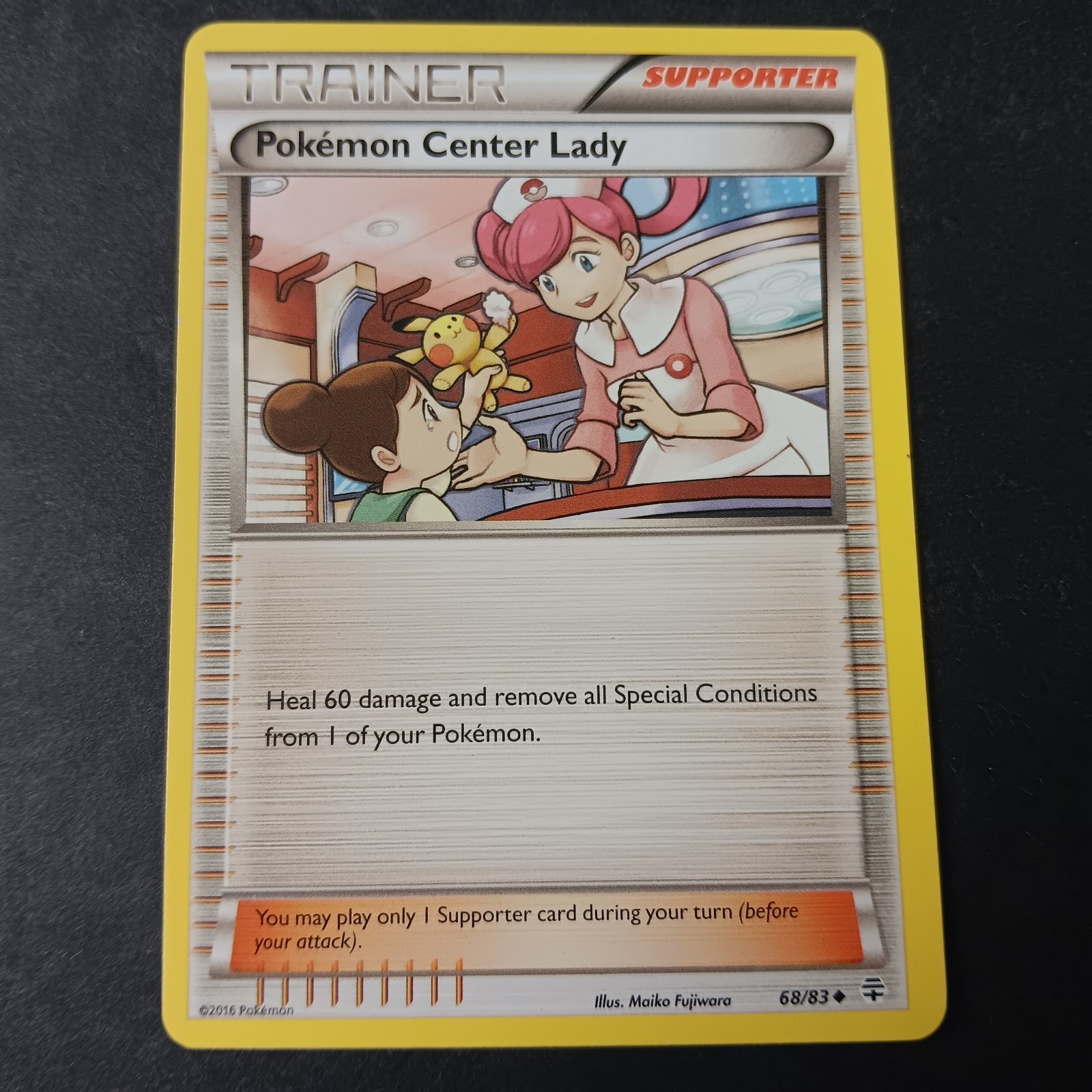 POKEMON Trading Card Trainer supporter Pokemon Center Lady 68/83
