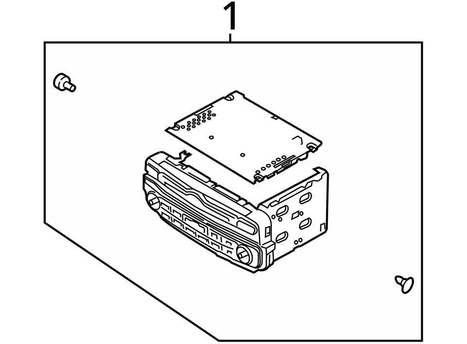 2014-2016 Kia Cadenza Am Fm Cd Player Radio Receiver Z2WED - Image 4 of 4