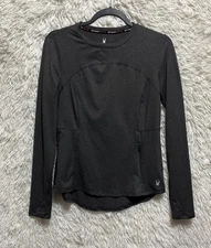 Spyder Active Top Women's Size M Gray Base Layer Thumb Hole Stretch Pullover