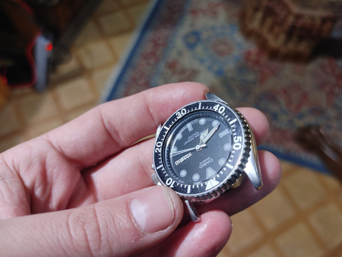 MQ-550 Casio Vintage Quartz Sports Watch Diver WTS] Rare 