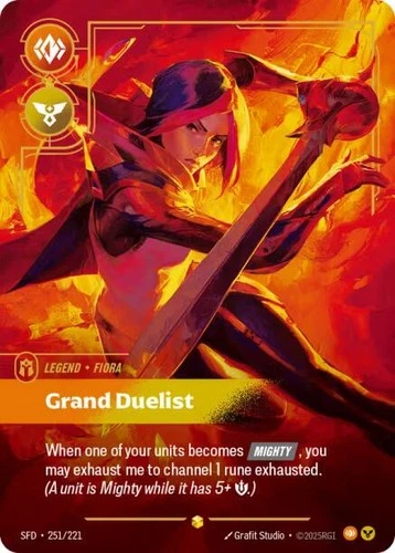 Foil - Fiora, Grand Duelist (Overnumbered) - 251/221 / NM / English Riftbound
