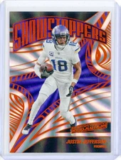 2025 Panini Revolution JUSTIN JEFFERSON Minnesota Vikings Sunburst 9/18