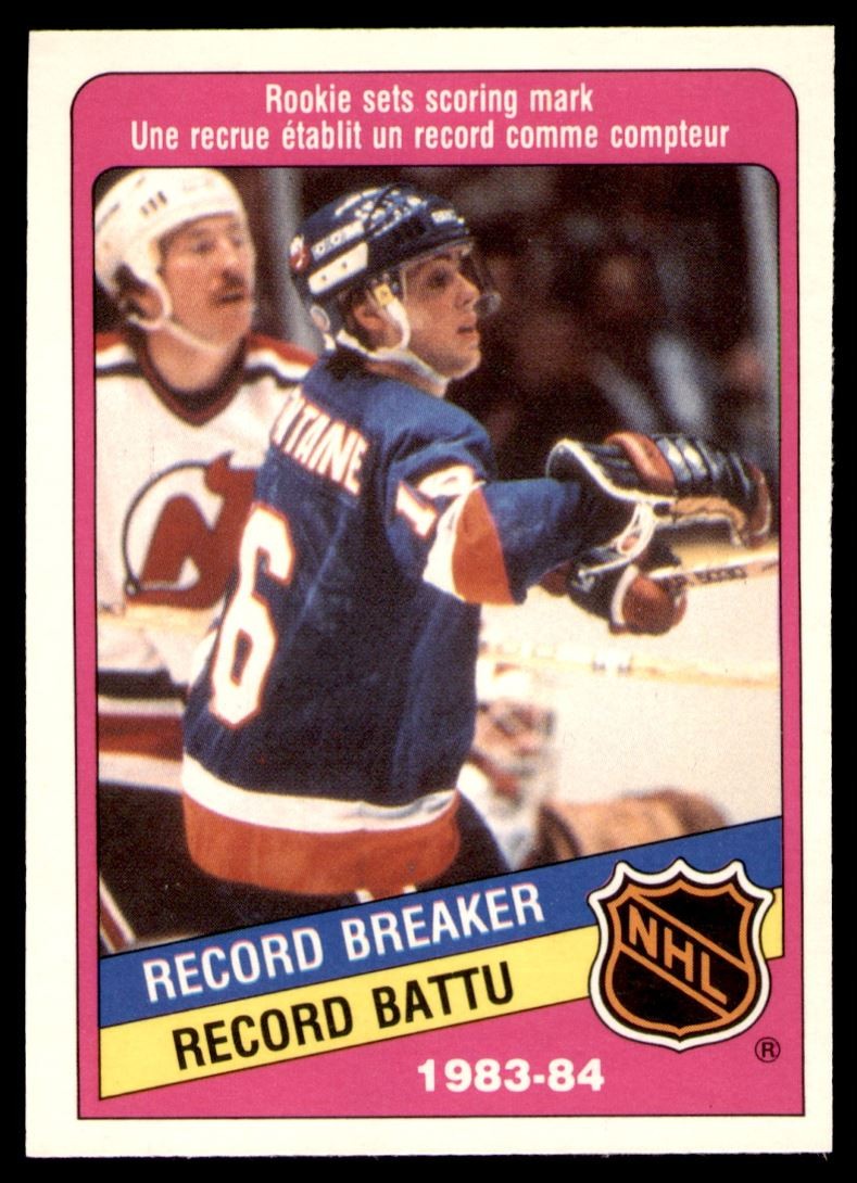 Pat LaFontaine Rookie #392 1984-85 O-Pee-Chee Record Breaker Islanders RC NM