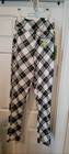 Beetlejuice pants leggings XS new, Halloween,  plaid — photo 2