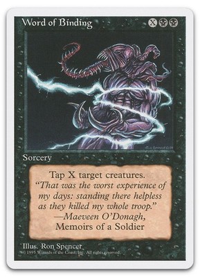 Word of Binding (NM) Fourth Edition 4ED Magic MTG