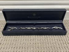 Beaverbrooks 8inch Stainless Steel Link Bracelent From Early 2000's *Silver*