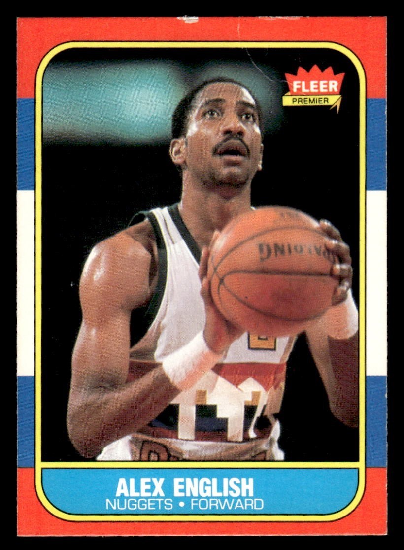 1986 Fleer Basketball #30 Alex English VG *f1