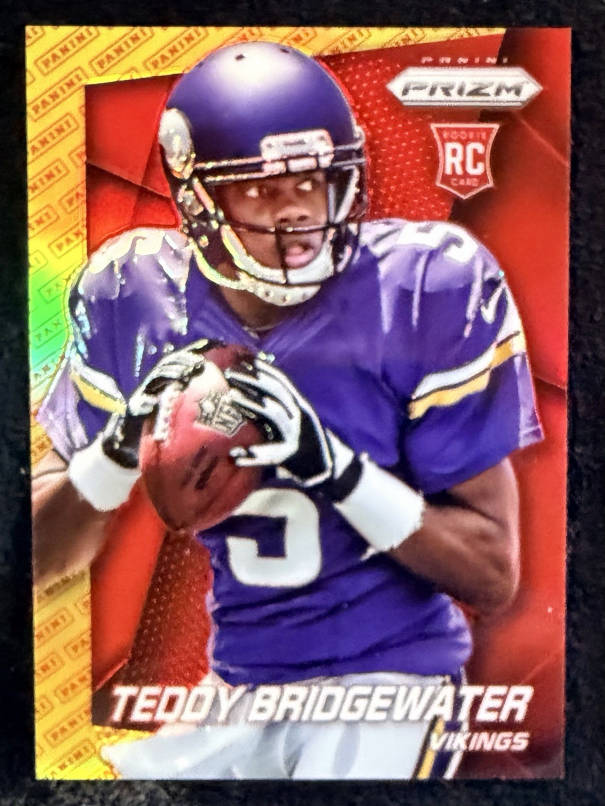 Teddy Bridgewater #242 (RC) 2014 Panini Prizm Red Gold Panini Logo Prizm Rookie