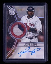David Ortiz 2025 Topps Tribute to Threads Auto Relic Game-Used 24/50 [xlz278