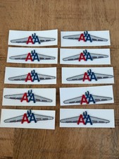 10 Vintage American Airlines Embroidered Kiddie Wing Patch Wings New Old Stock
