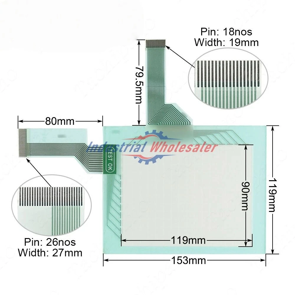 1PC NEW 153x119mm 1X For Pro-face 3080028-02 Touch Screen 1 year warranty